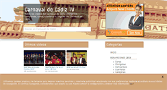 Desktop Screenshot of carnavaldecadiz.tv