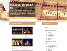 Tablet Screenshot of carnavaldecadiz.tv